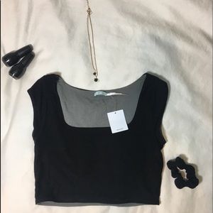black crop top